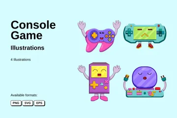 Console Game Illustration Pack