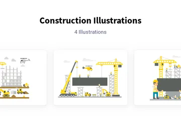 Construção Pacote de Ilustrações