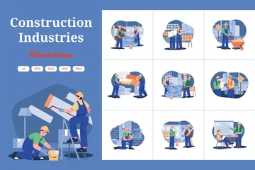 Construção Pacote de Ilustrações