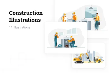 Construcción Paquete de Ilustraciones