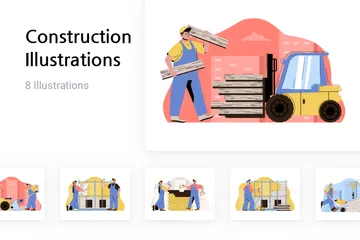 Construcción Paquete de Ilustraciones