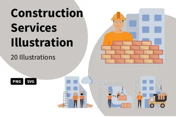 Construction Services Illustration Pack