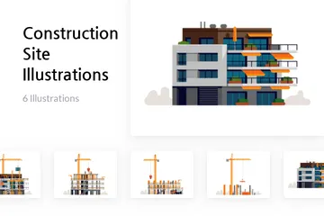 Construction Site Illustration Pack