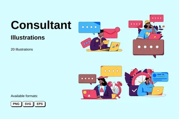 Consultant Pack d'Illustrations