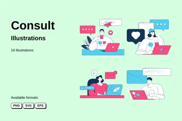 Consulter Illustration Pack