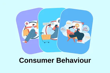 Consumer Behaviour Illustration Pack