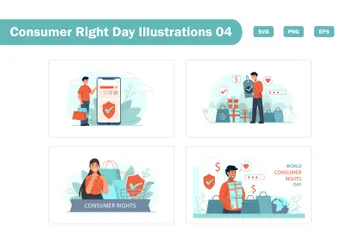 Consumer Right Day Illustration Pack