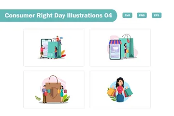 Consumer Right Day Illustration Pack