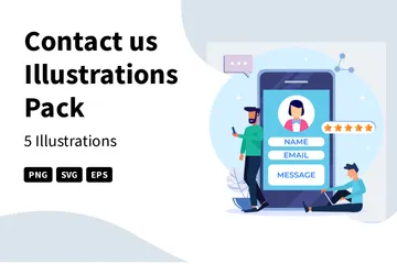 Contact Us Illustration Pack