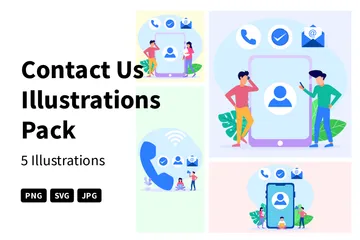 Contact Us Illustration Pack