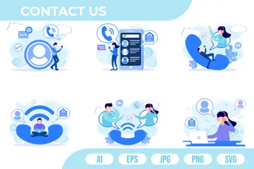 Contact Us Illustration Pack