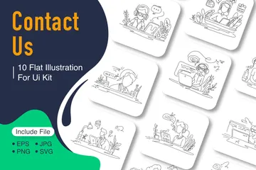 Contact Us Illustration Pack