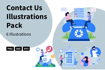 Contact Us Illustration Pack