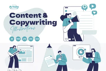 Content & Copywriting Illustration Pack