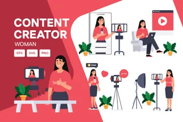 Content Creators Illustration Pack