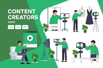 Content Creators Illustration Pack