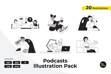 Content Creators Illustration Pack