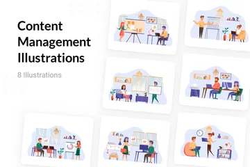 Content Management Illustration Pack