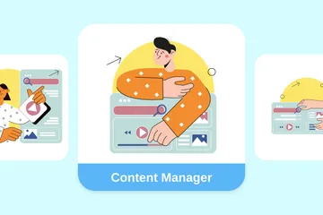 Content Manager Illustration Pack