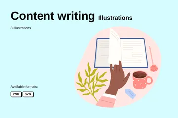 Content Writing Illustration Pack