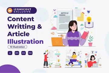 Content Writing & Article Illustration Pack