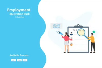 Contrat d'employé Pack d'Illustrations