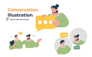 Conversation Illustration Pack