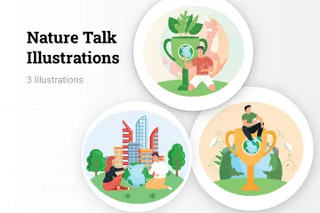 Discussion sur la nature Pack d'Illustrations