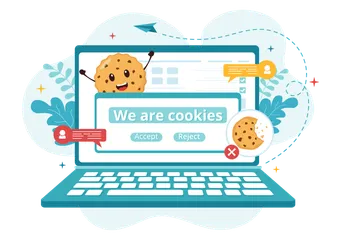 Cookies de Internet Paquete de Ilustraciones
