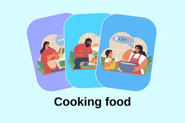 Cooking Food Illustration Pack