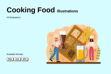 Cooking Food Illustration Pack