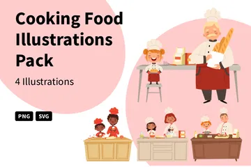 Cooking Food Illustration Pack