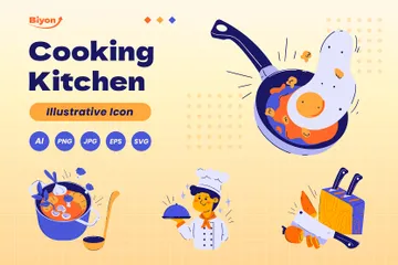 Cooking Kitchen Illustration Pack