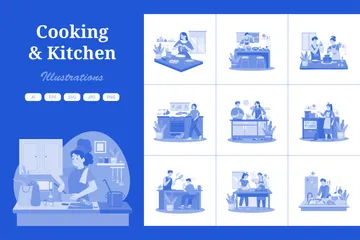 Cooking & Kitchen Illustration Pack