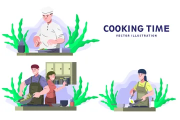 Cooking Time Illustration Pack