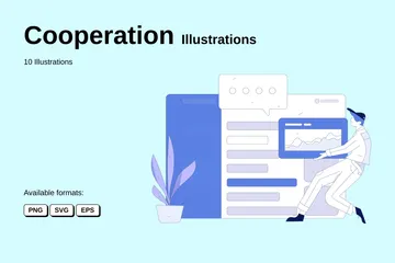 Cooperación Paquete de Ilustraciones