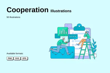 Cooperation Illustration Pack