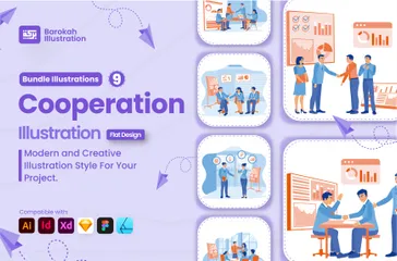 Cooperation Illustration Pack