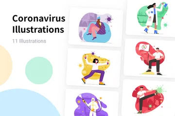 Coronavirus Illustrationspack