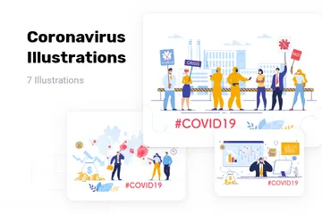 Coronavirus Illustration Pack