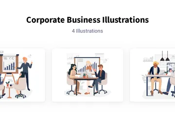 Corporate Business Illustration Pack