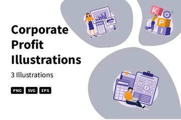 Corporate Profit Illustration Pack