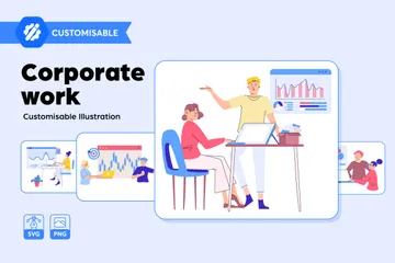 Corporate Work Illustration Pack