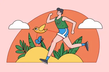 Correr Paquete de Ilustraciones