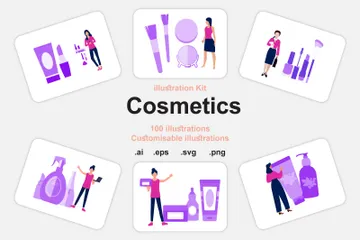 Cosmetics Illustration Pack