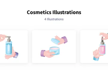 Produits de beauté Pack d'Illustrations