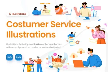 Costumer Service Illustration Pack