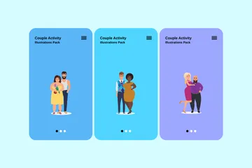 Couple Activity Illustration Pack