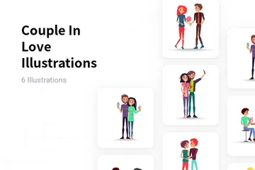 Couple In Love Illustration Pack