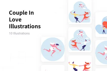 Couple In Love Illustration Pack